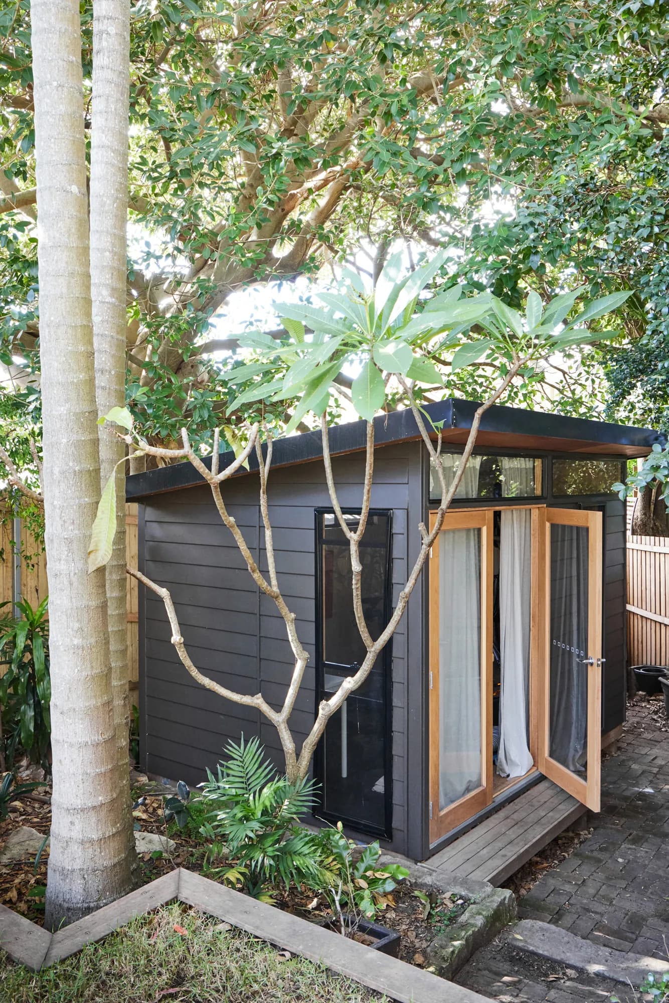Garden studio at the back of the yard.
