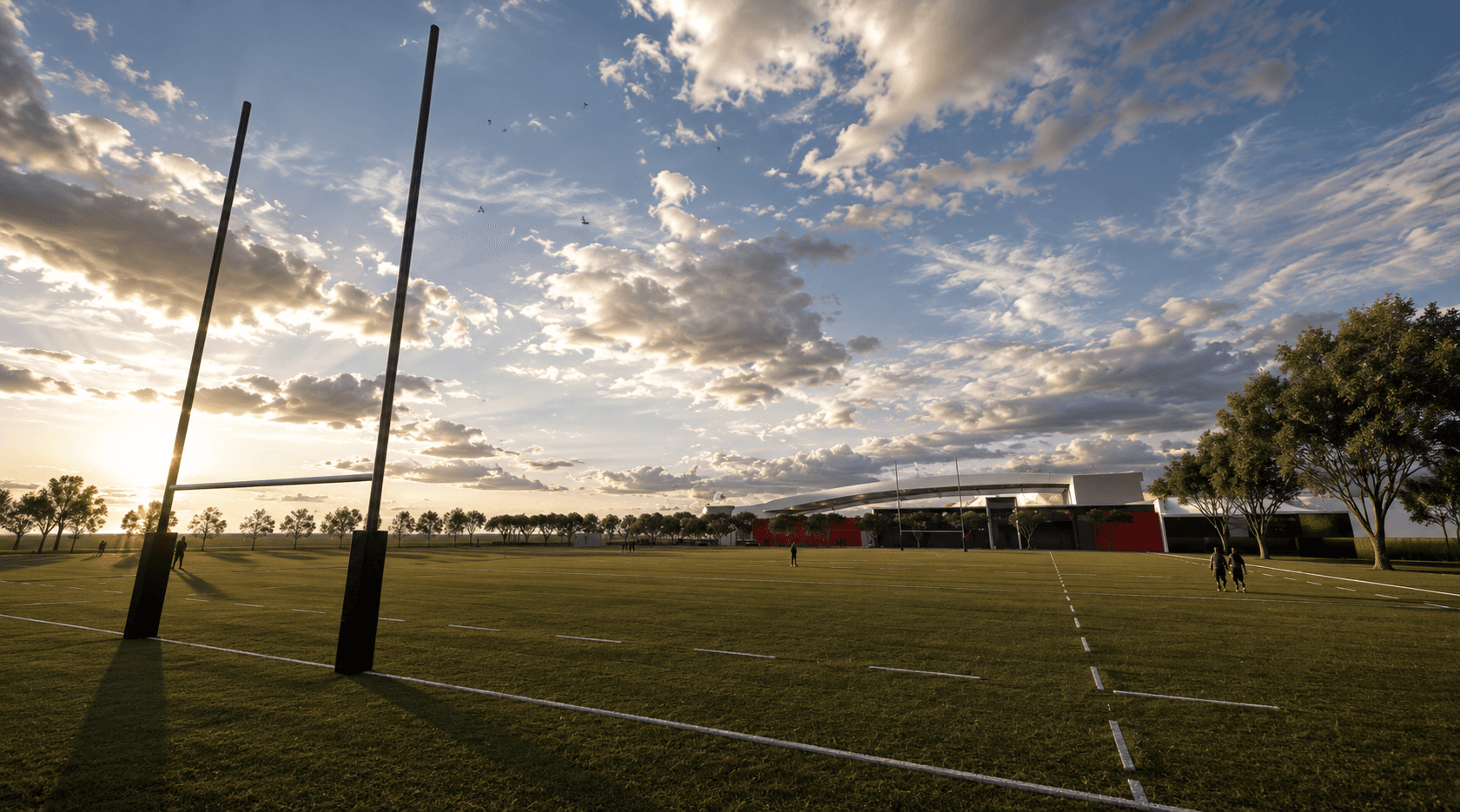 Bold architectural forms reflect the energy, ambition and spirit of high-performance sport.